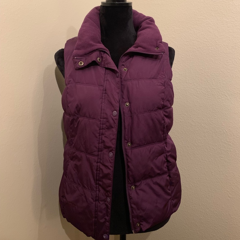 Purple puffy vest